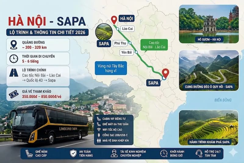 Xe Hà Nội Sapa Uy Tín 2026: So Sánh Giá & Đặt Vé Nhanh | Vexesapa